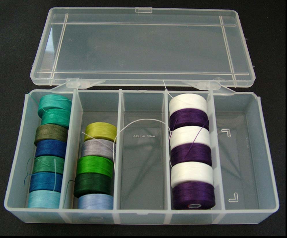 Bobbin Box Plastic Storage For CLon Nymo Sewing Machine Reels